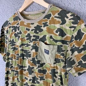 Denim & Supply Ralph Lauren Shirt Mens Small Camo Pocket Tee Y2K Skater